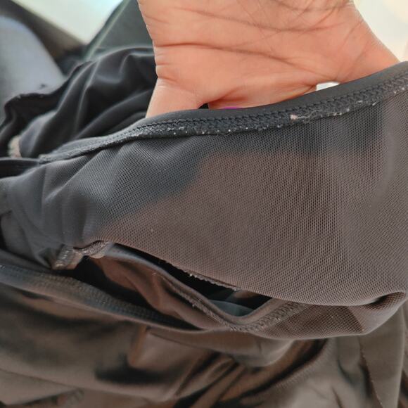 Swimsuits for All Plus Size 16 Black Strapless Tube Top Ruffle Skirt Swimdress - Picture 11 of 11